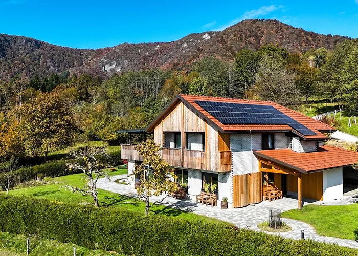 Hisa Na Hribu- A Peaceful Hilltop Escape Above River Kolpa Kostel